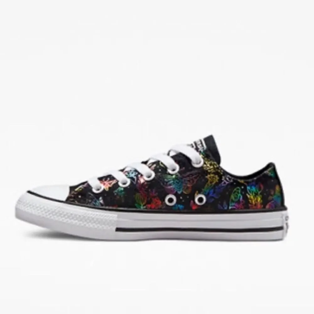 Little Girl Chuck Taylor All Star Butterfly Shine Low Top Sneaker Shoes Size 3